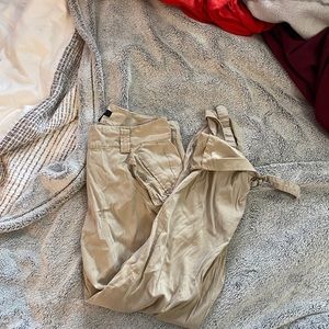 NWOT ann Taylor cropped tan pants